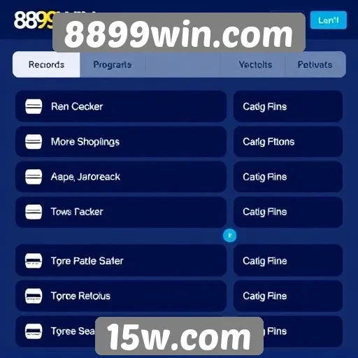 Métodos de pagamento disponíveis em 8899win.com
